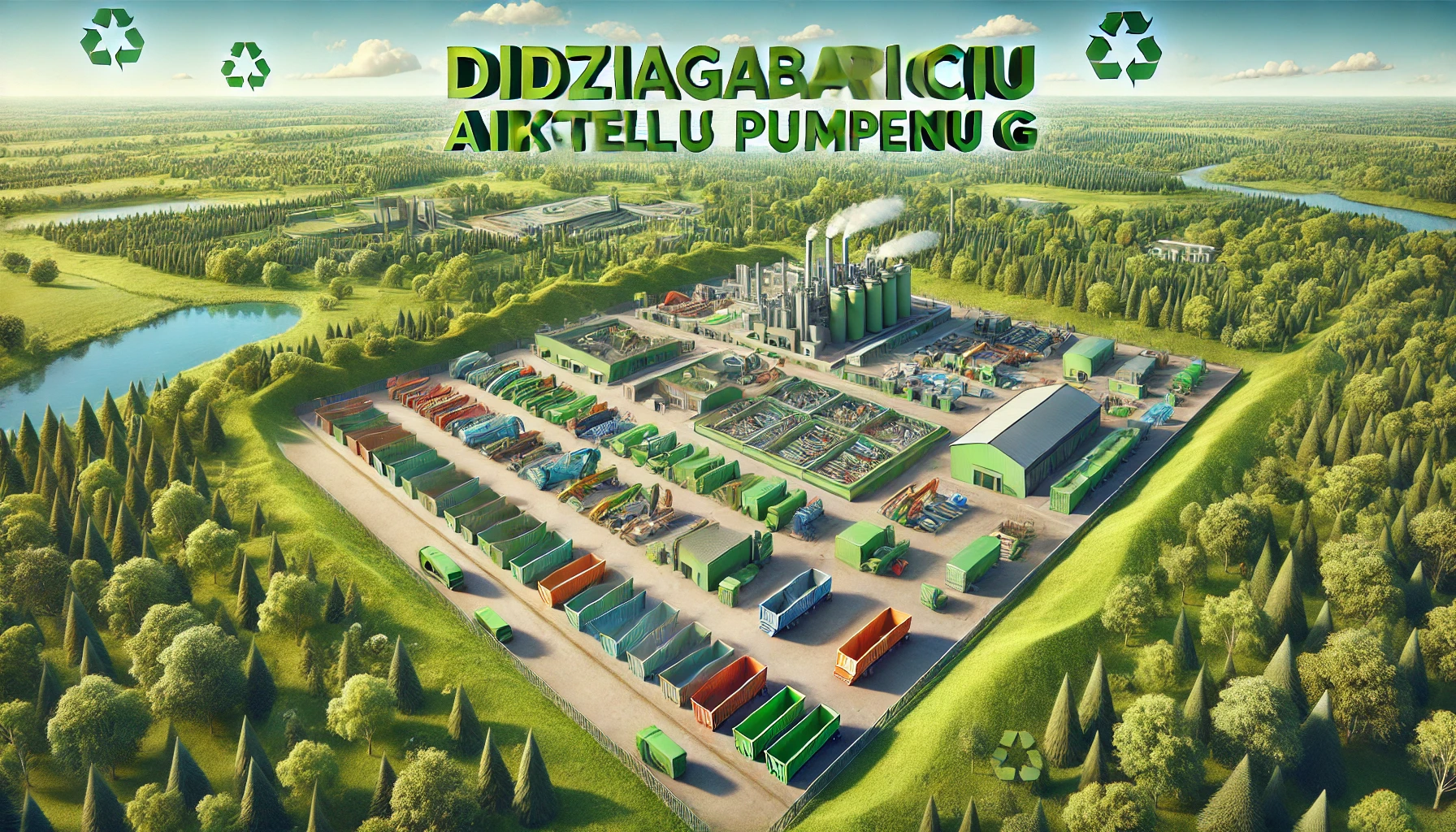 Didziagabariciu atlieku aiksteles Pumpenu g waste management site